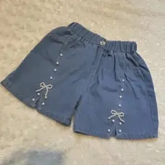 フロントパール ショートパンツ 140cm デニム 韓国