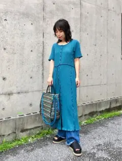 Kastane スラブテレコメローワンピース