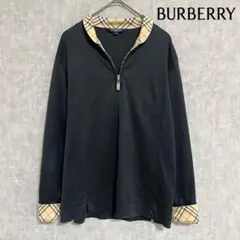 BURBERRY バーバリー ハーフジップ カットソー ノバチェック 日本製