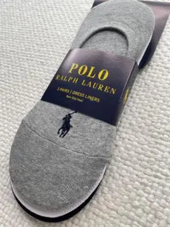 ポロラルフローレン レディースフットカバー 靴下 グレー、白、ネイビー3足セット