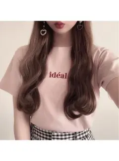 【即日発送】グレイル　ロゴ刺繍Tシャツ ピンク