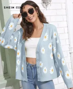 SHEIN デイジーパターン カーディガン