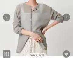 BEAUTY&YOUTH クレープ クルーネックカーディガンのサムネイル
