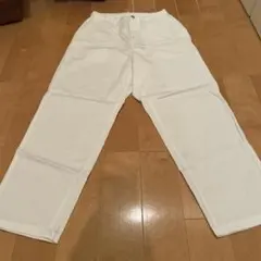 ホワイト ゴムウエスト イージーパンツ　カーゴ？チノパン？