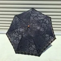 【未使用品】HARDY AMIES　晴雨兼用UVカット　縁レース使用　7本骨のサムネイル