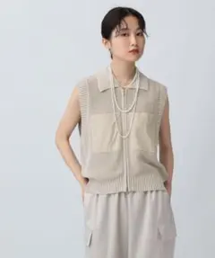 新品♡レプシィム♡ 加工WZIPベスト