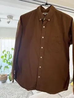 GLOBAL WORK ボタンダウンシャツ M ブラウン