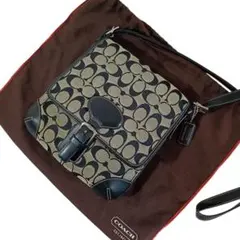 美品 正規品 コーチ COACH シグネチャー ショルダーバッグ サコッシュ