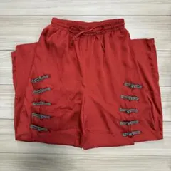juemi チャイナパンツ レッド 【新品未使用】のサムネイル