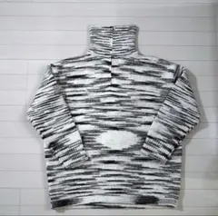 ハーフジップオーバーポロシャツニットプルオーバー ekcookies L