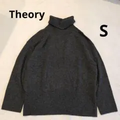 セオリー　カシミヤ　タートルネックニット　グレー