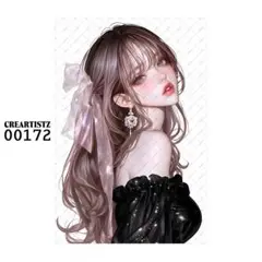 00172 ガール ペーパー/ステッカー 4枚 CREARTISTZ