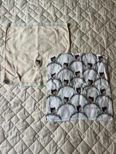 Paul & Joe 猫デザイン タオルハンカチ 2枚セット