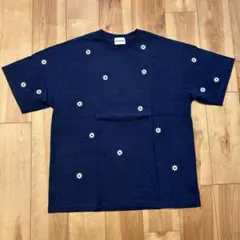 NICK GEAR ファーストハンド ネイビー 花刺繍 Tシャツのサムネイル