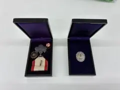 勲章 勲八等白色桐葉章☆1875年（明治8年）～／純銀製／漆塗箱付き／美