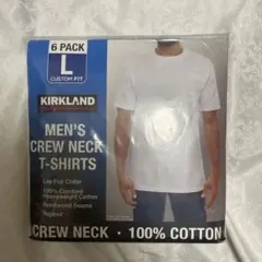 新品　3枚　カークランド　コストコ　Tシャツ　ホワイト　Lサイズ　メンズ