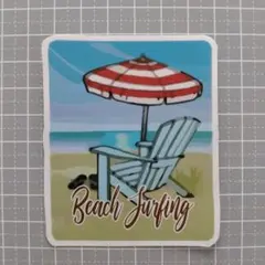 防水ステッカー　ビーチパラソル　サーフィン　ダイビング　ハワイ　45