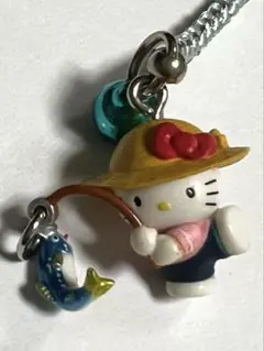 HelloKitty 神奈川 限定『厚木鮎ver.』根付け ご当地キティ 釣り