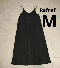 Rafraf プリーツキャミワンピース ブラック　М