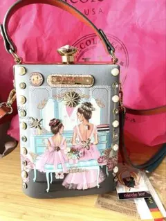 ニコールリー ハンドバッグ バレリーナ　ショルダー　ダイヤ　がま口　キラキラのサムネイル
