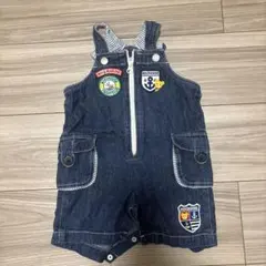 ミキハウス デニムロンパース 80cm