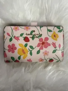 ケイトスペードニューヨーク 二つ折り財布 花柄 ウォレット