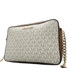 未使用級　マイケルコース　ショルダーバッグ　カメラバッグ　MK柄　pvc　ロゴ