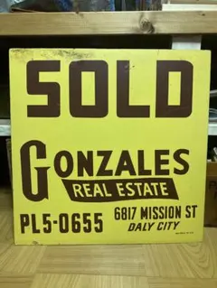 ビンテージ　とても大きな看板　アメリカ　エステートセール