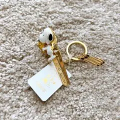 PEANUTS バッグキークリップ mini スヌーピーとウッドストック