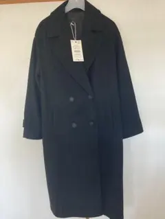 ZARA ソフトオーバーサイズコート ブラック XL - メルカリ