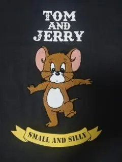 TOM AND JERRY 刺繍Tシャツ 黒