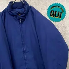 レア80s古着○エディーバウアー ダウンジャケット ネイビー メンズXL
