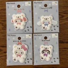 セリア サンリオ パイルワッペン　４種