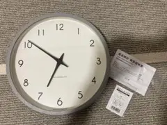 レムノス 掛け時計 グレー 美品