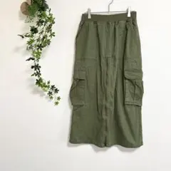 ［BACK NUMBER］カーゴスカート（M）前後ジップ サイドポケット ゴム