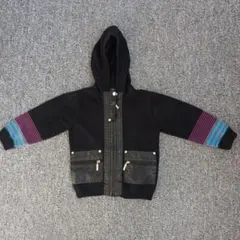 DKNY フード付きニットセーター 24M 黒