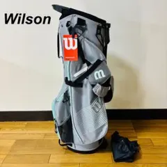 【新品未使用】Wilson PROSTAFF 軽量スタンドキャディバッグ グレーのサムネイル