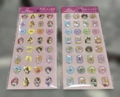 【2点セット】ディズニープリンセス ストーンシール