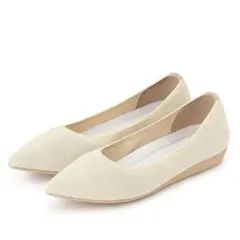 【未使用】洗える/撥水 グリッター ポインテッド パンプス 23.5センチのサムネイル