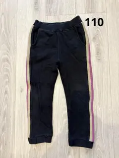 ブランシェス 黒スウェットパンツ ジョガーパンツ 110