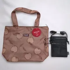 新品未使用 KALDI りんごバッグ2025&ミニショルダーバッグ2点セット