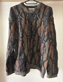 INHERIT 3Dニット メンズニット　セーター Mサイズ