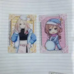 学マス 狭山スキー場 描き下ろしクリアカード 十王星南　姫崎莉波