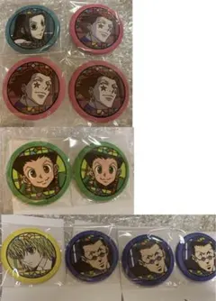 HUNTER × HUNTER 和紙缶バッジ ジャンプショップ クラピカ ヒソカ