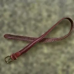 ☆ラルフローレン☆本革☆ブラウン編み込みベルト 26インチ