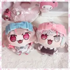 専用 ぬい服　ぬい　ヘッドドレス　ピンク 白 10cm リボン 薔薇 ぬい服 10cm にじぱぺ にじぱぺっと ヘッドドレスピンク バラ - メルカリ