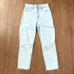 H&M  ダメージ加工　デニムパンツ