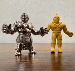 キン肉マン キン消し 2体セット ソルジャー ビッグザ武道 当時物 ダイキャスト