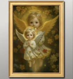 繁栄の天使　守護と吉祥　エネルギー活性　運命が変化する　額縁付きグラフィック