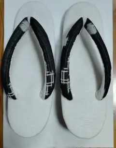 レディース　草履　亜麻素材